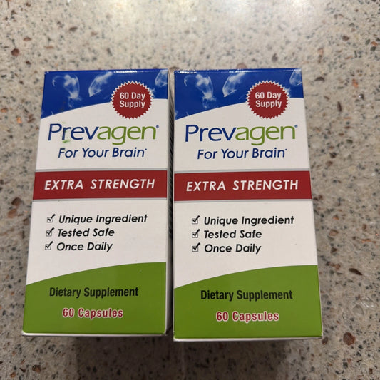 Prevagen Extra Strength 20mg Capsules - 60 Count - 2 Pack (120-Day Supply)