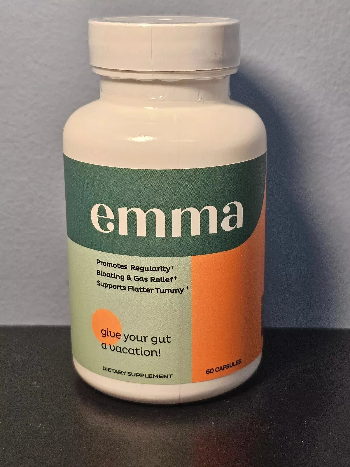 Emma Relief Supplement Keto for Gut Bloating 60 Capsules Exp 7/2026