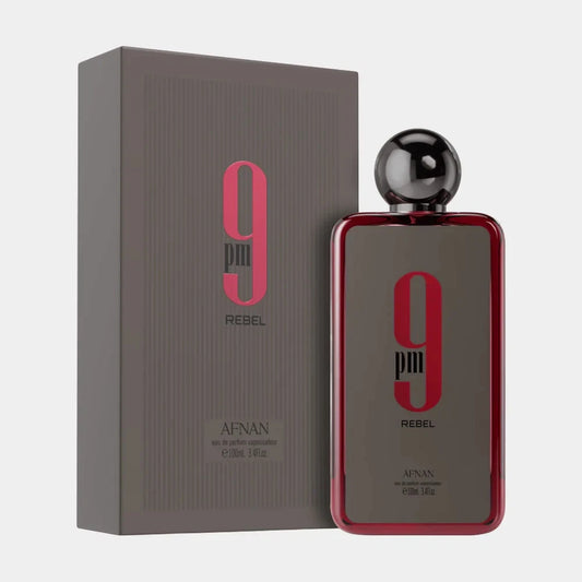 9 PM Rebel by Afnan 100ml Spray - Free Express Shipping ORIGINAL