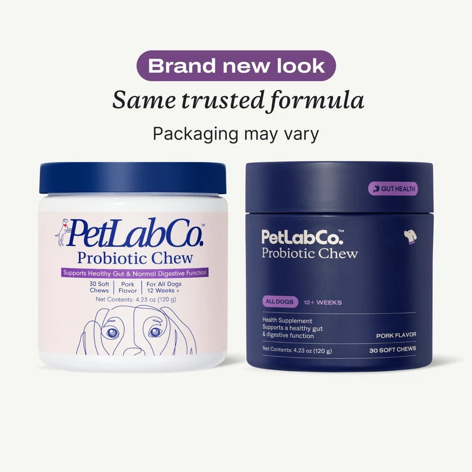 PetLab Co. Probiotic Chew Pork Flavor 30 Soft Chews For Dogs 12+ Weeks Jun26